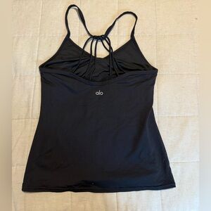 ALO Yoga Black Strappy Top